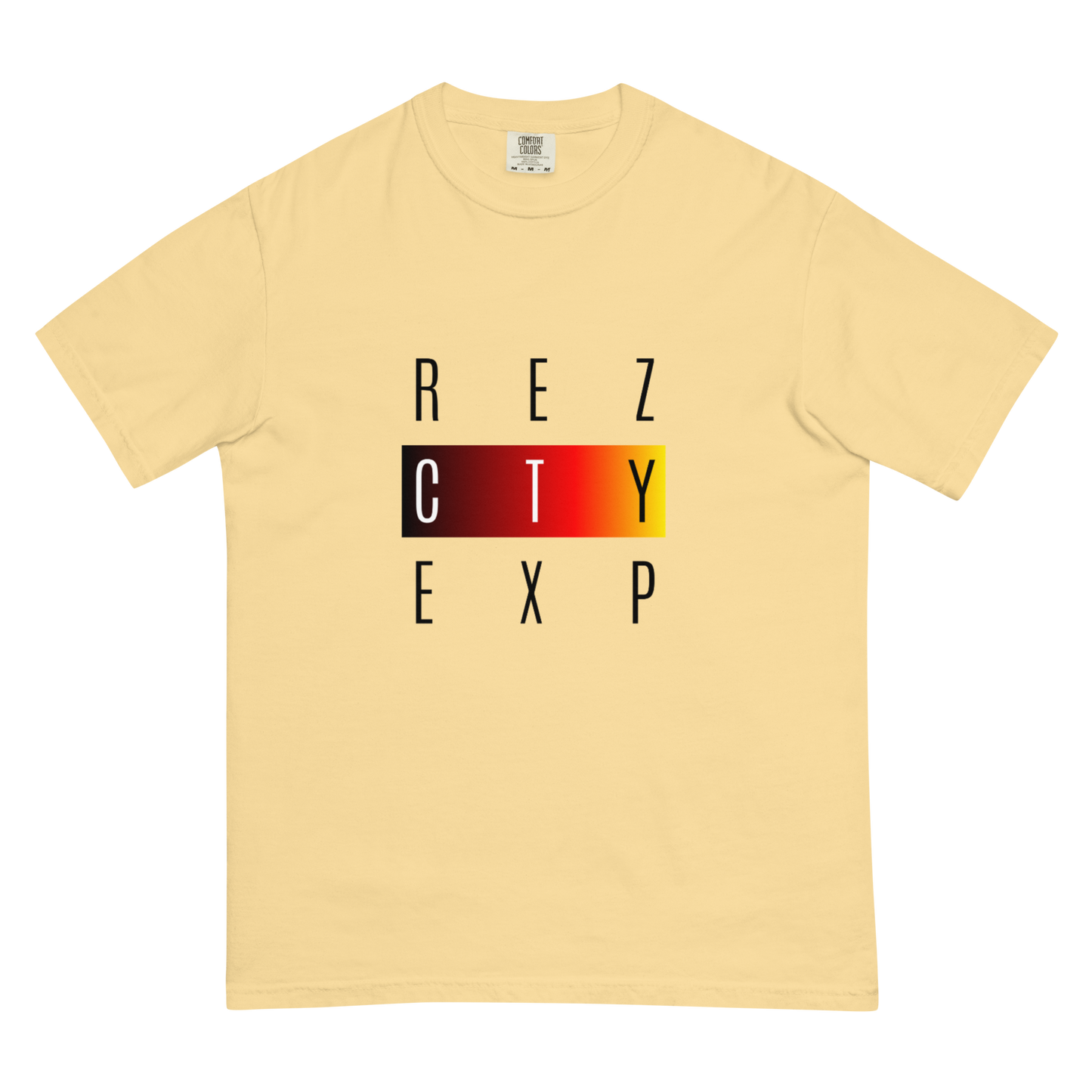 REZ EXP Black Font Unisex Heavyweight t-shirt