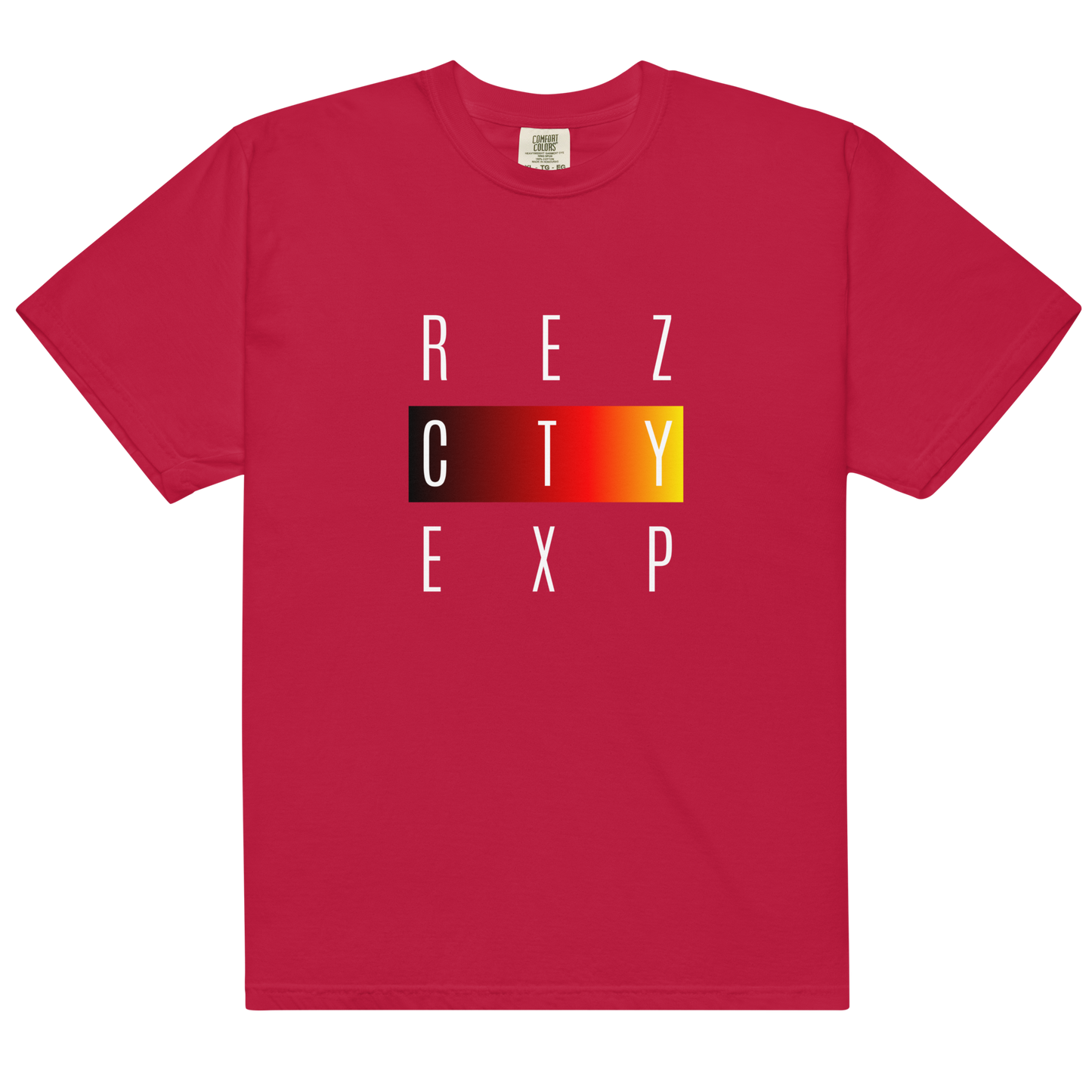 REZ EXP White Font Unisex Heavyweight T-shirt