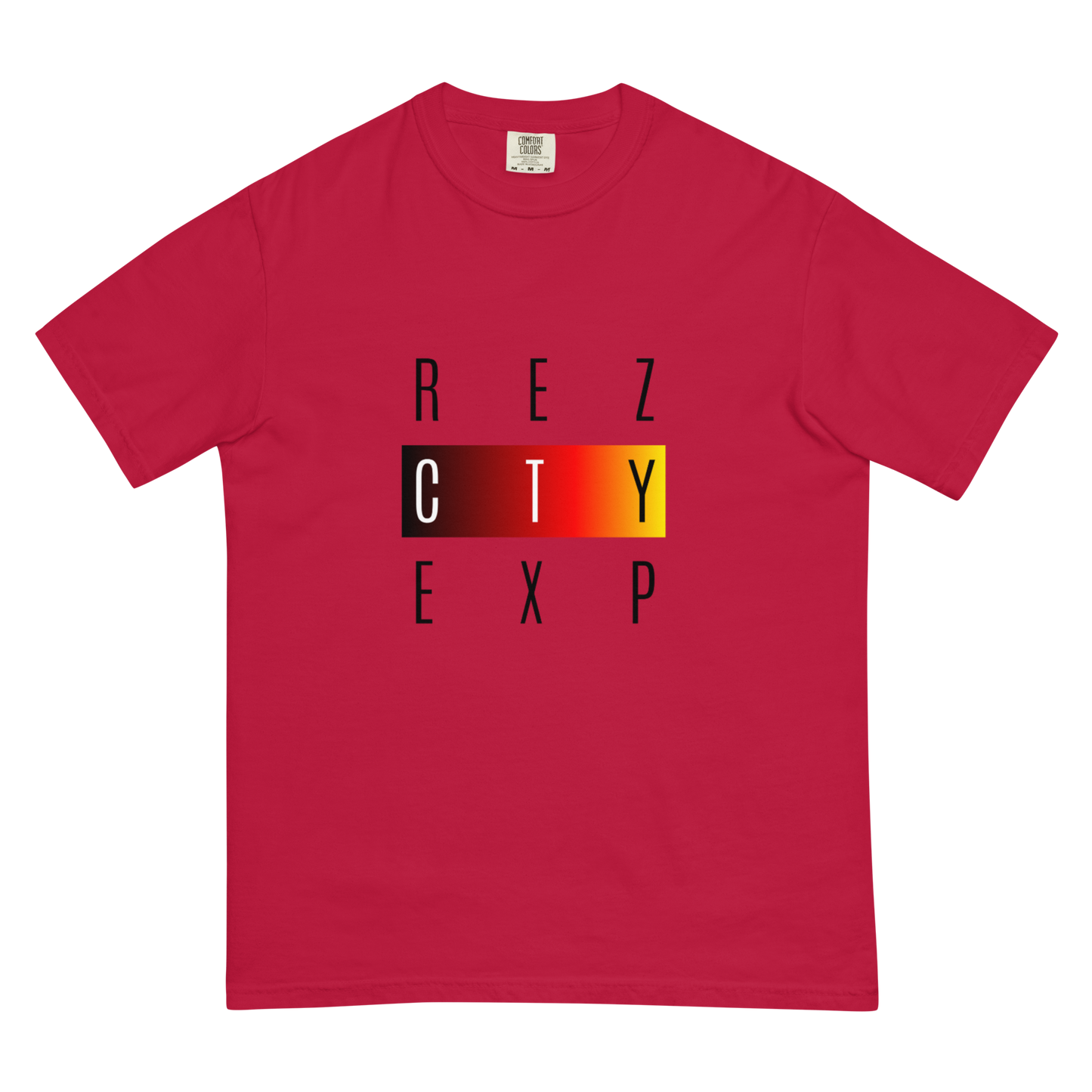 REZ EXP Black Font Unisex Heavyweight t-shirt