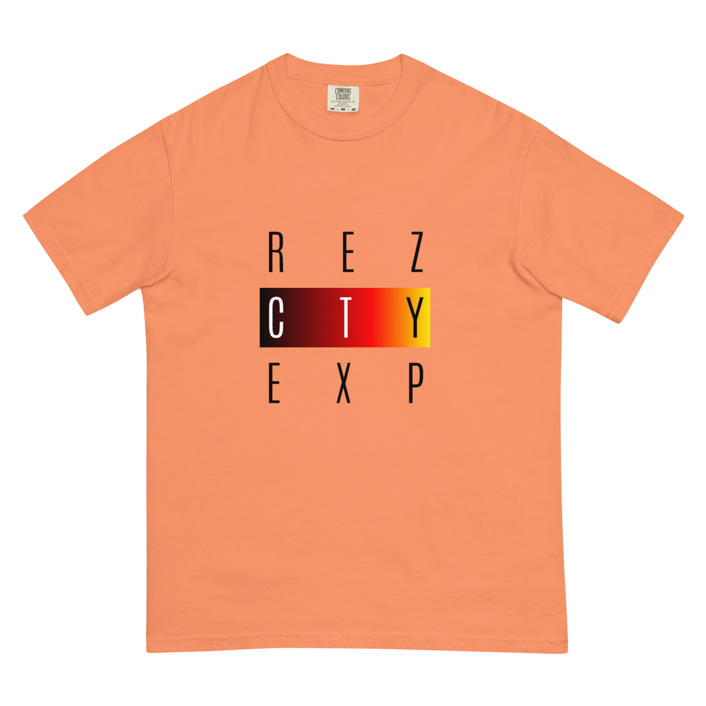 REZ EXP Black Font Unisex Heavyweight t-shirt