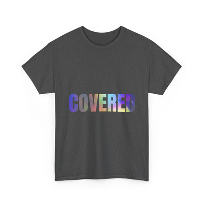 Covered Rainbow Text T‑Shirt — Inspirational Graphic Tee