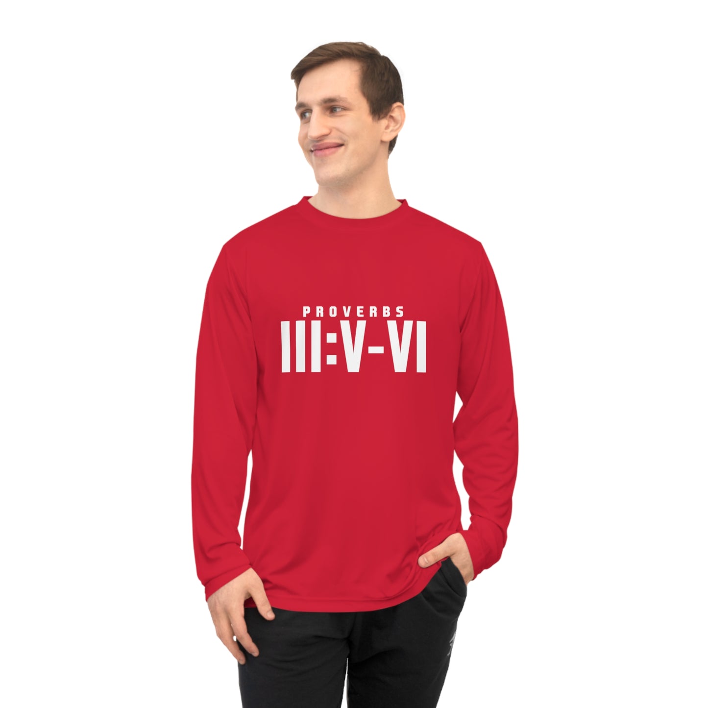Proverbs 356 Athletic Long Sleeve Shirt — 2026 Faith Tee