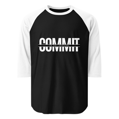 Commit Theme 3/4 sleeve raglan shirt