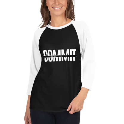 Commit Theme 3/4 sleeve raglan shirt