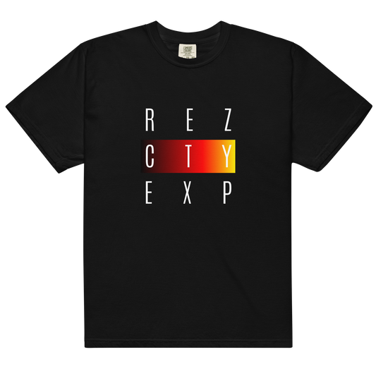 REZ EXP White Font Unisex Heavyweight T-shirt