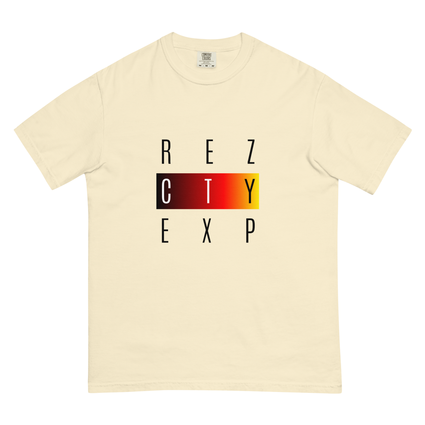 REZ EXP Black Font Unisex Heavyweight t-shirt