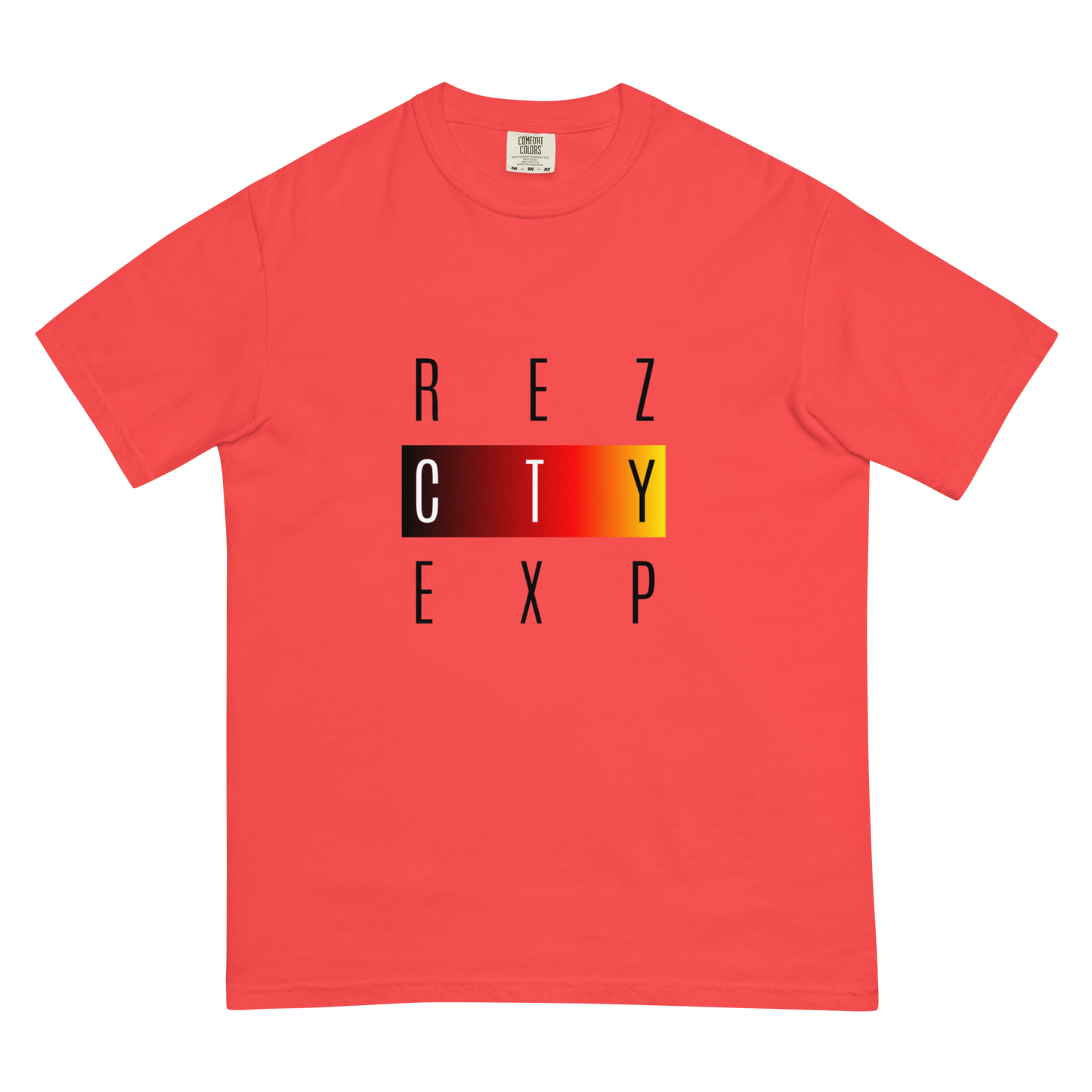 REZ EXP Black Font Unisex Heavyweight t-shirt