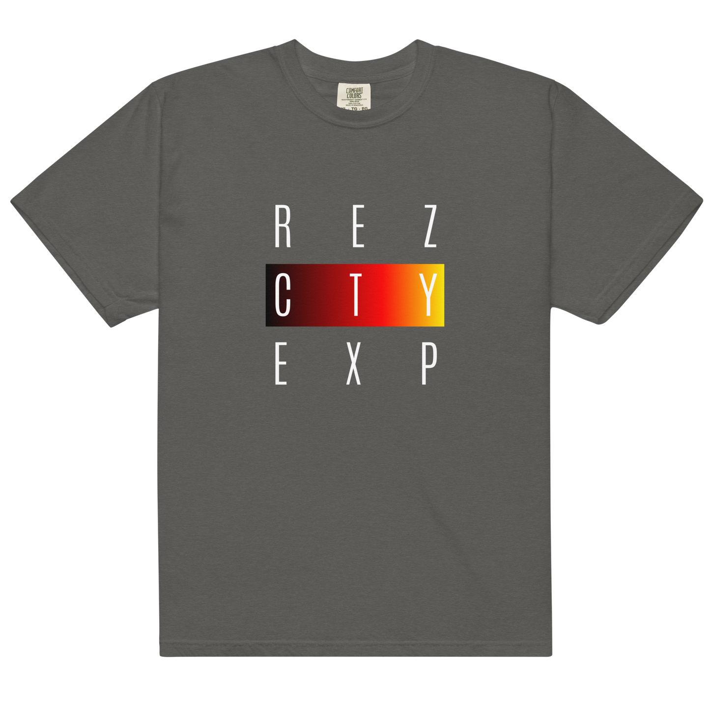 REZ EXP White Font Unisex Heavyweight T-shirt