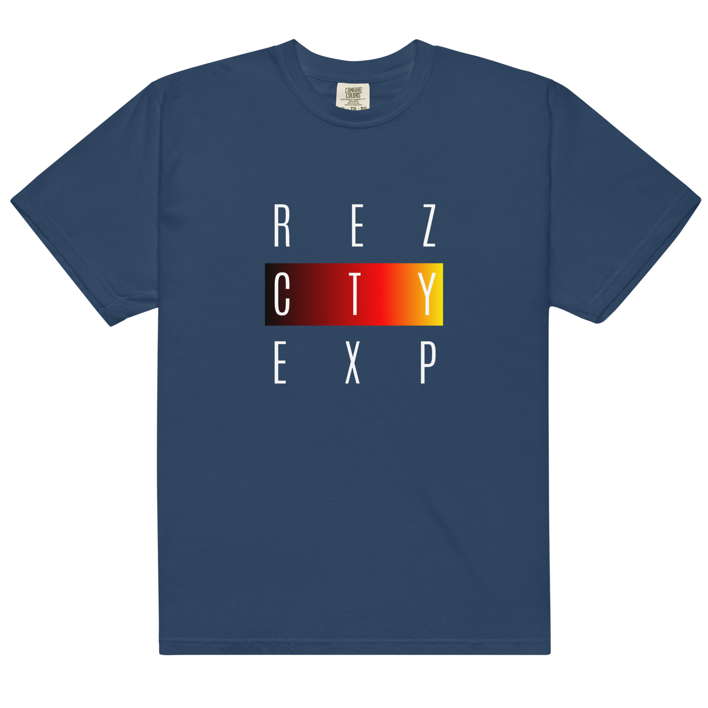 REZ EXP White Font Unisex Heavyweight T-shirt